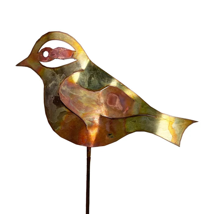Chickadee Copper Pot Stake