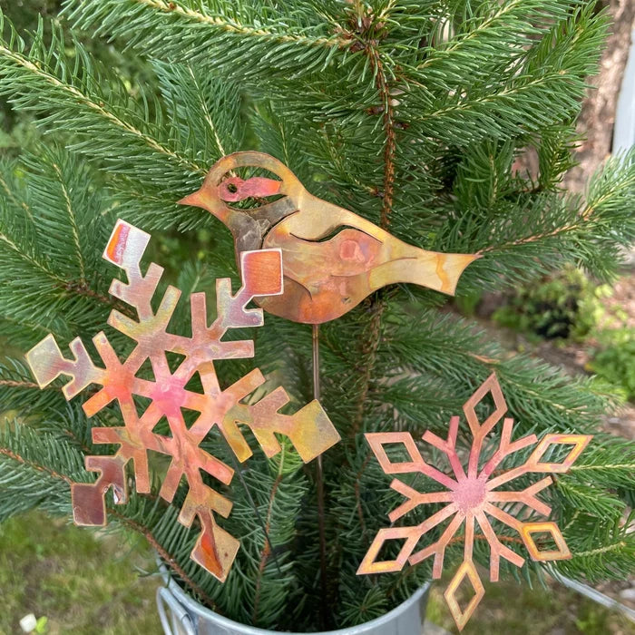 Chickadee Copper Pot Stake