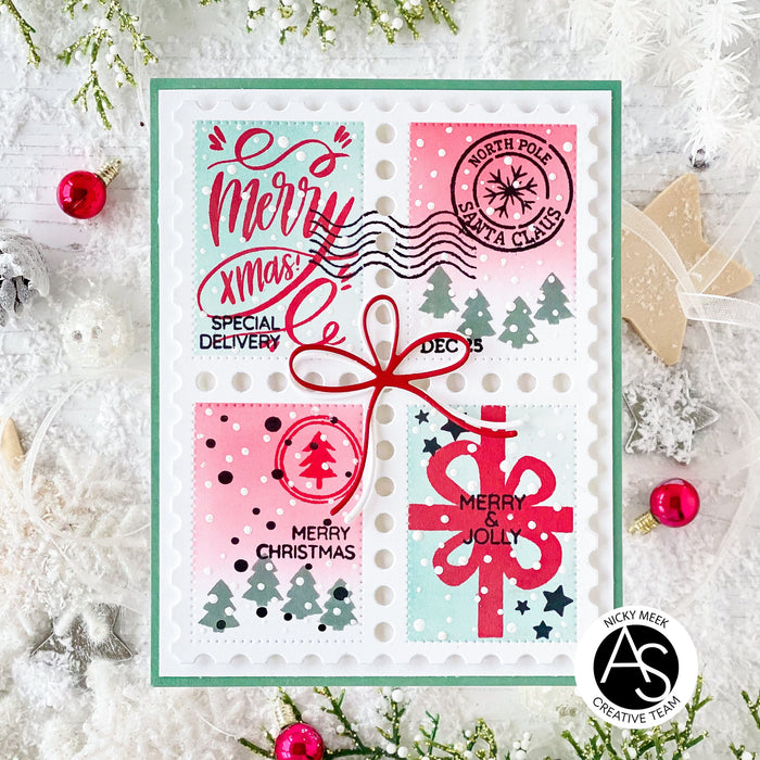 Christmas Postage Stamps Stamp Set