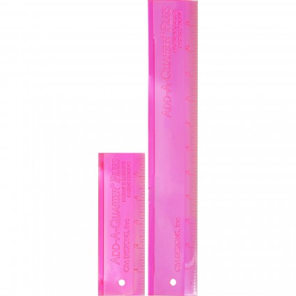 Add a Quarter ruler Combo pink set