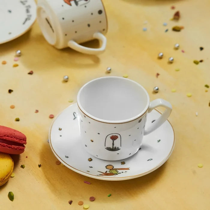 Coffret de tasses à café Karaca Le Petit Prince pour 6 personnes, 80 ml