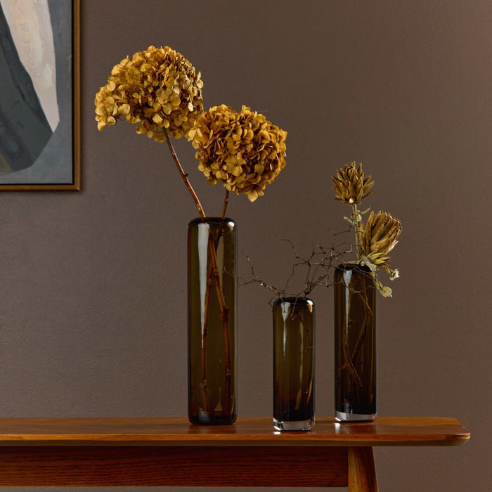 COLUMN GLASS VASE - HOME DECORATION - 02