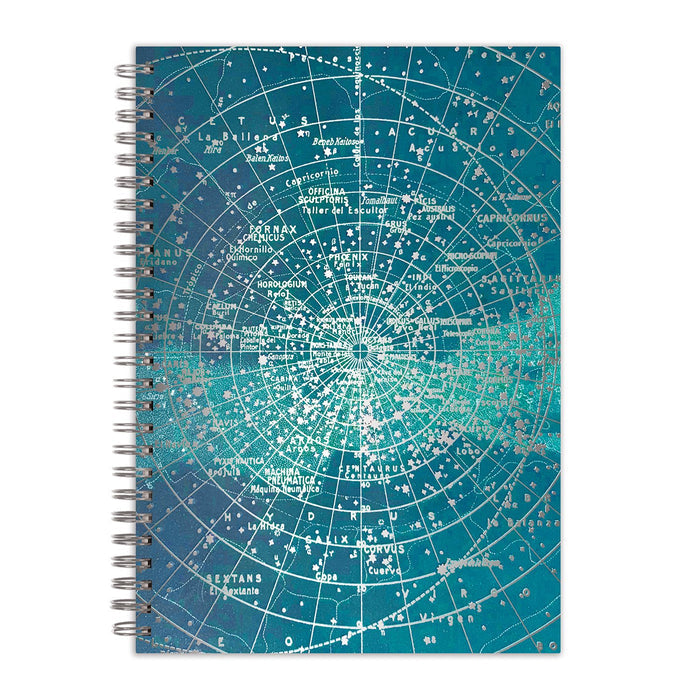Constellation Grid 7 x 10" Wire-O Journal Journals and Notebooks Cosmos Collection