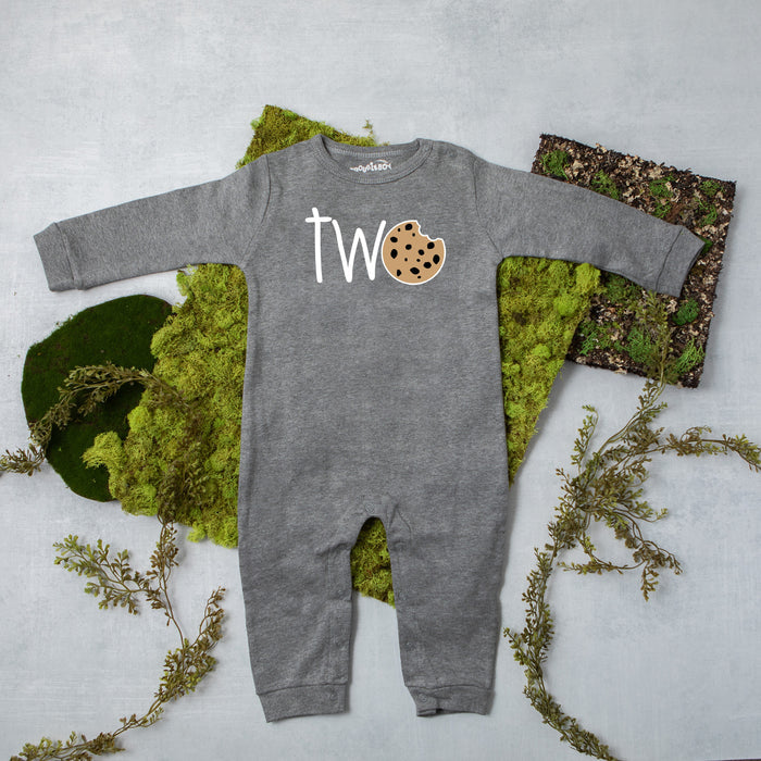 "Cookie Two" 2nd Birthday Long Sleeve Romper