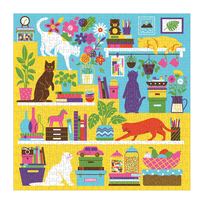 Curious Cats 500 Piece Puzzle 500 Piece Puzzles Galison