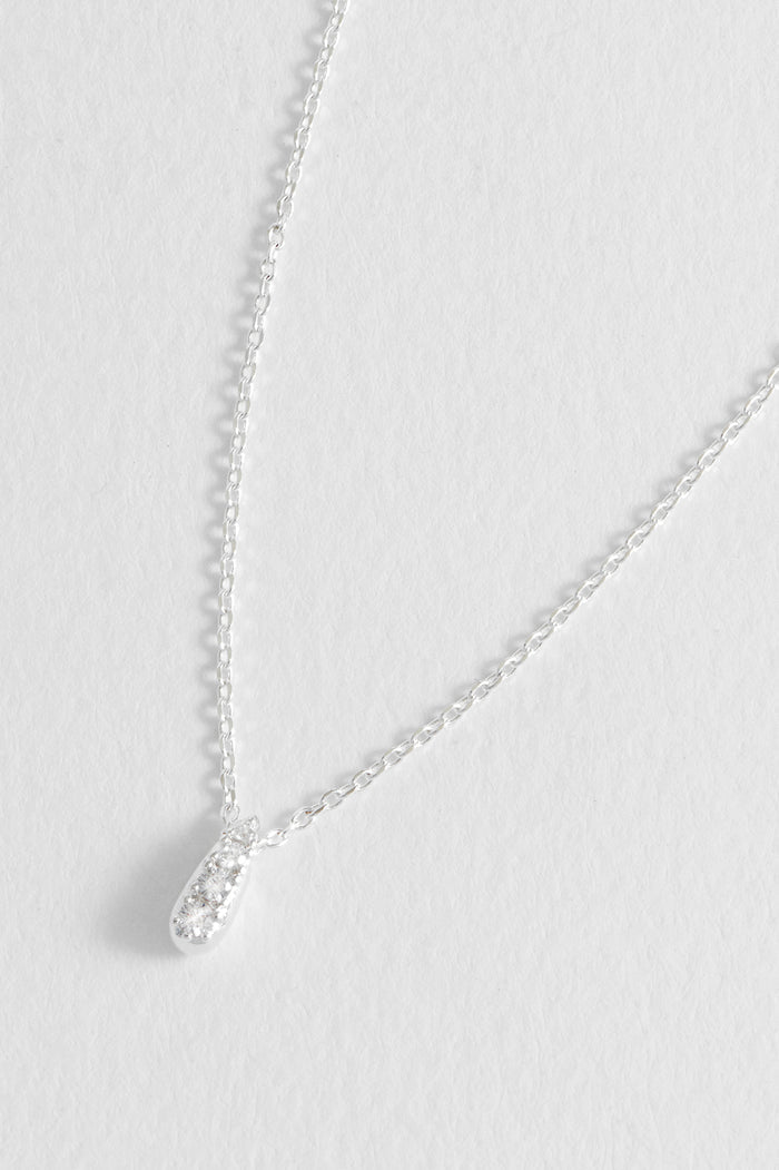 CZ Teardrop Necklace