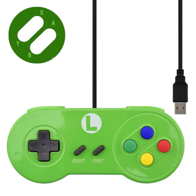 Data Frog "SNES" Style USB Gamepad - Green [Discontinued] by ModMyPi - The Pi Hut