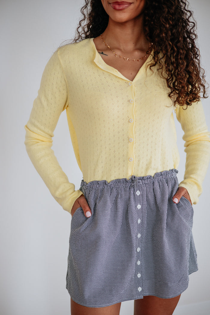Debbie Gingham Skirt