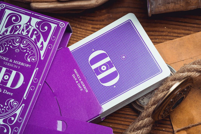 Deluxe Smoke & Mirrors V9 - Purple Playing Cards by Smoke & Mirrors Playing Cards