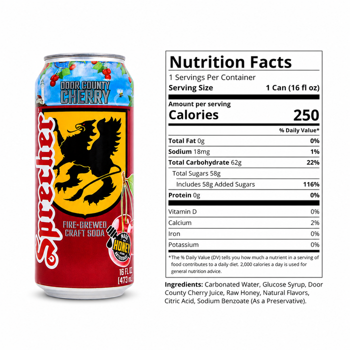 Door County Cherry Soda Cans