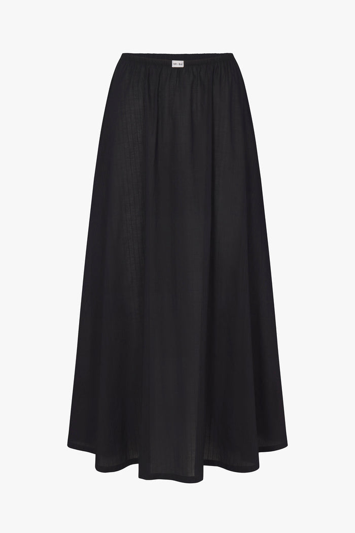 DREAM SKIRT IN ONYX DOBBY