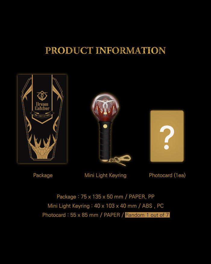 DREAMCATCHER Official Lightstick Keyring