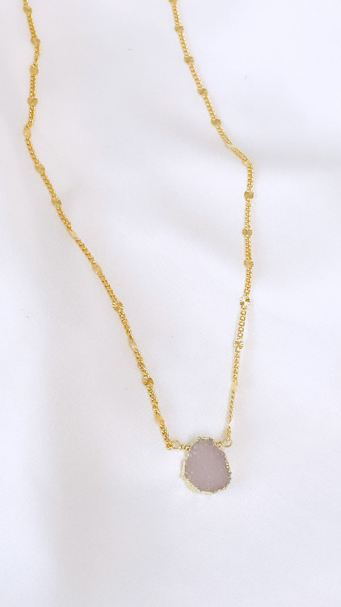 Druzy necklace
