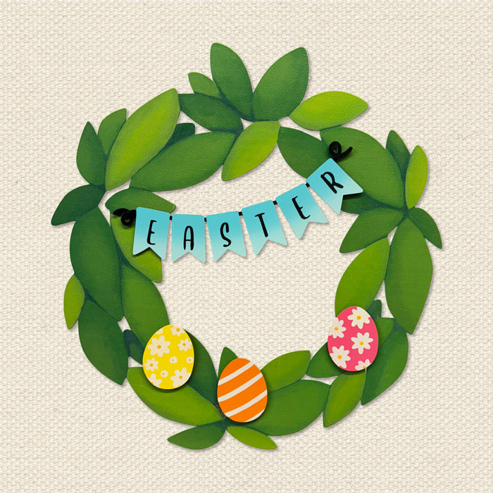 Easter Wreath Kit Magnets S/4