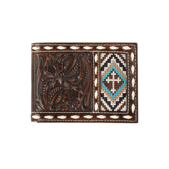 Embroidered Cross Bi-Fold