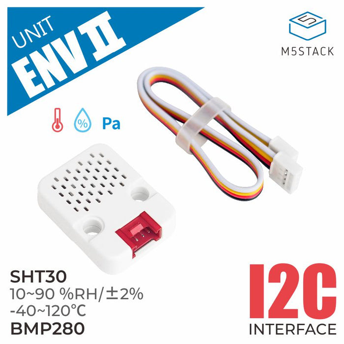 ENV II Unit with Temperature Humidity Environment Sensor (SHT30+BMP280) - m5stack-store
