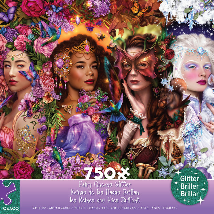 Fairy Queens - 750 Piece Glitter Puzzle