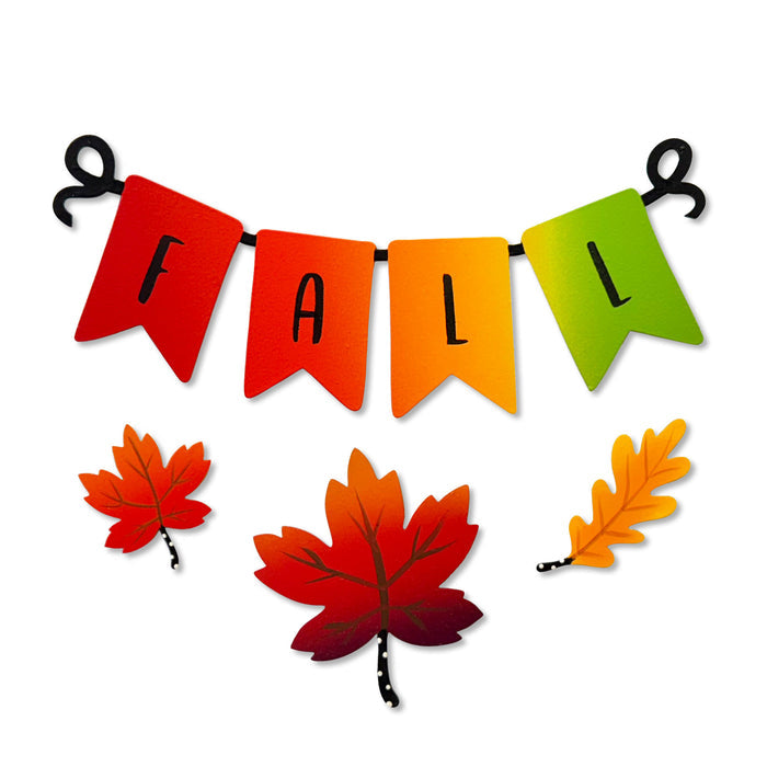 Fall Wreath Kit Magnets S/4
