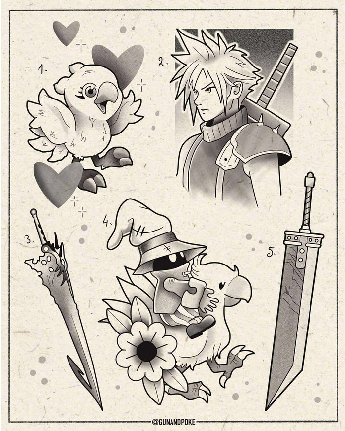 Final Fantasy inspired designs by Amy (2025)