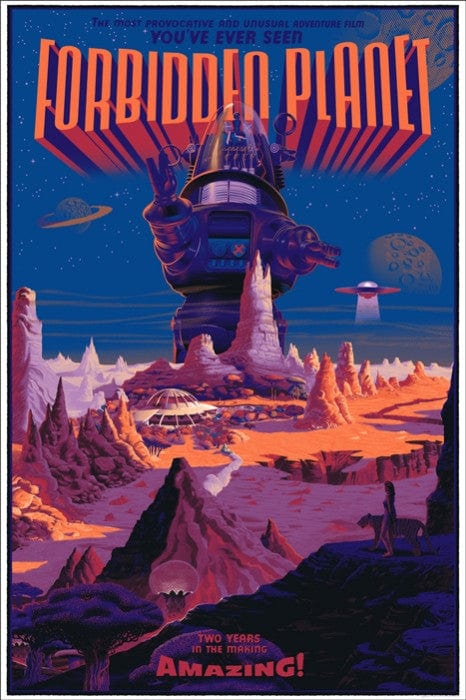 Forbidden Planet   Variant Durieux Laurent Durieux poster