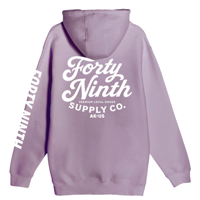 Forty Ninth Script Lavender Hoodie