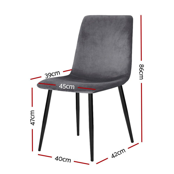 Four Modern Dining Chairs -Home Living Store - -