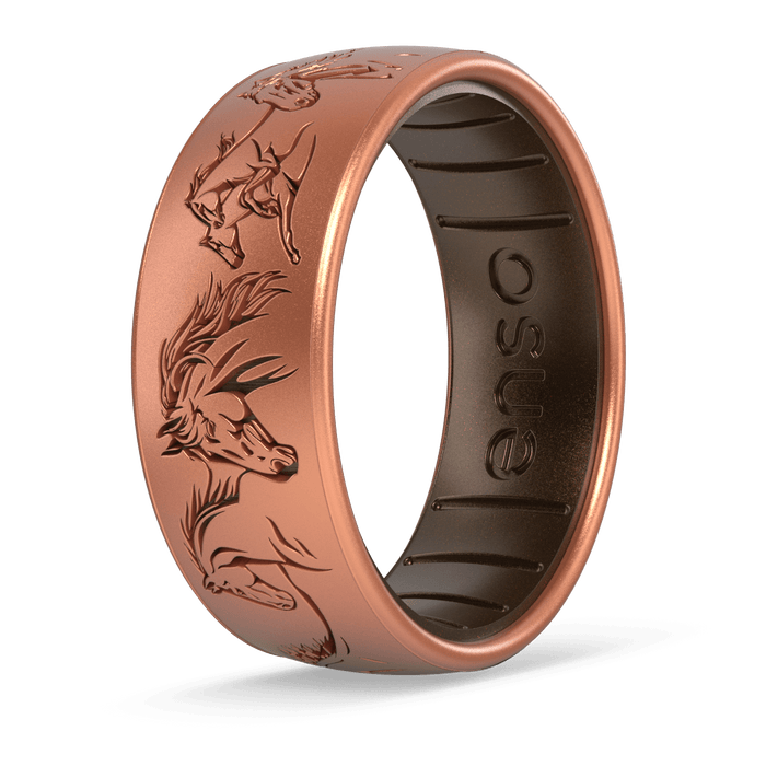 Etched Nature Silicone Ring - Free Spirit