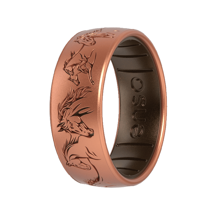Etched Nature Silicone Ring - Free Spirit