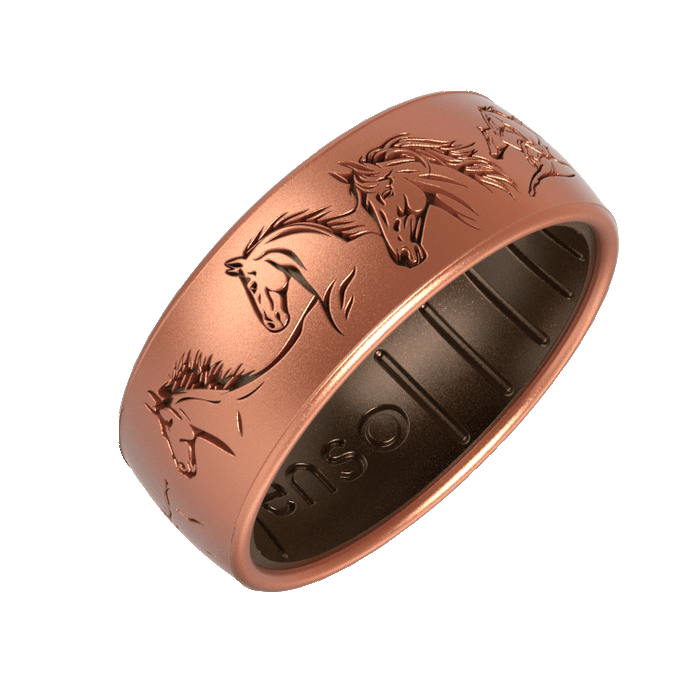 Etched Nature Silicone Ring - Free Spirit