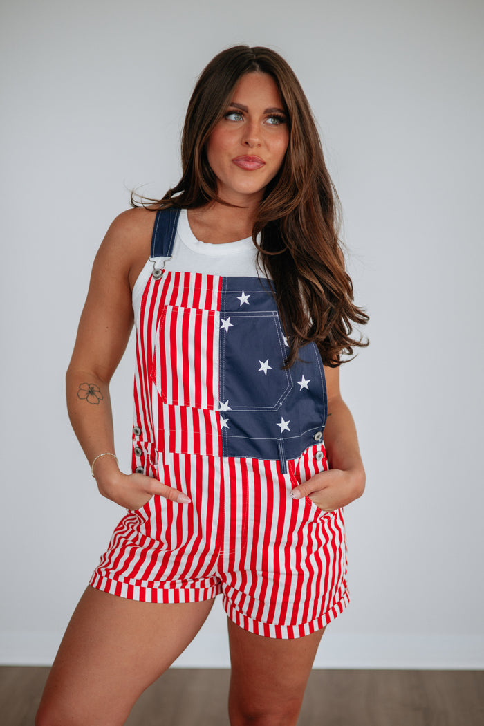 Freedom & Grace Short Overalls