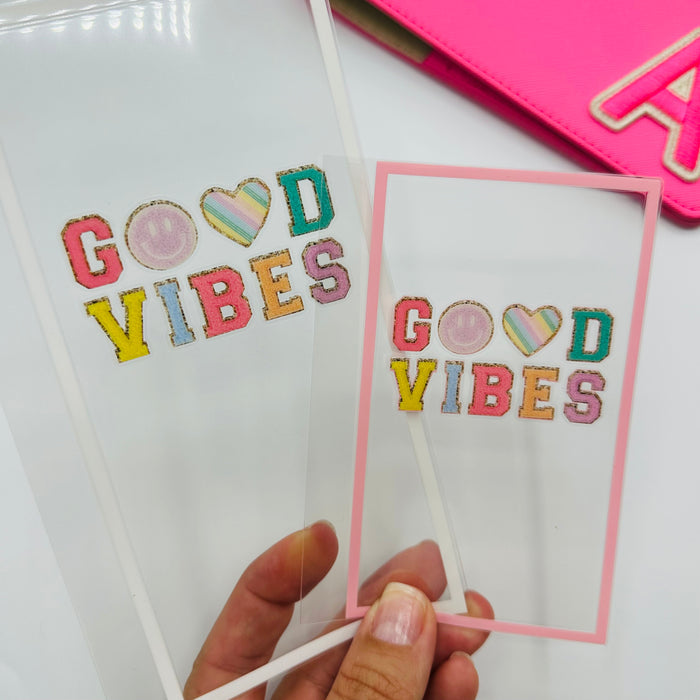 Good Vibes Varsity Letter Dashboard