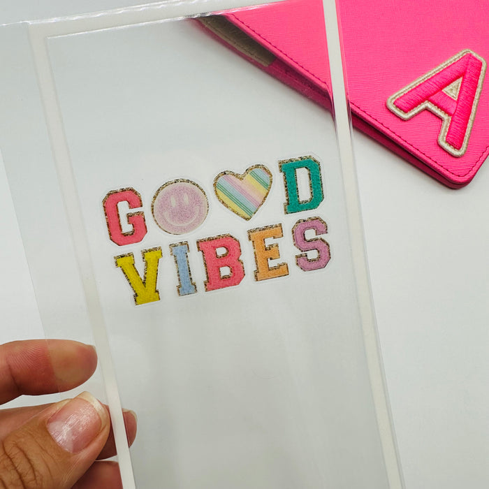 Good Vibes Varsity Letter Dashboard