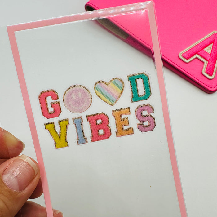 Good Vibes Varsity Letter Dashboard