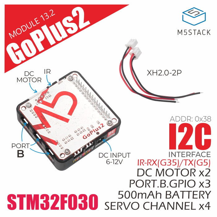 Goplus2 DC Motor and Servo Driver Module (STM32F0) - m5stack-store