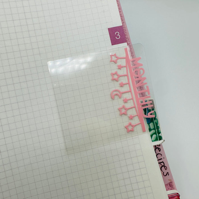 Hanging Stars Mini Tab Planner Dividers - TOP TABS