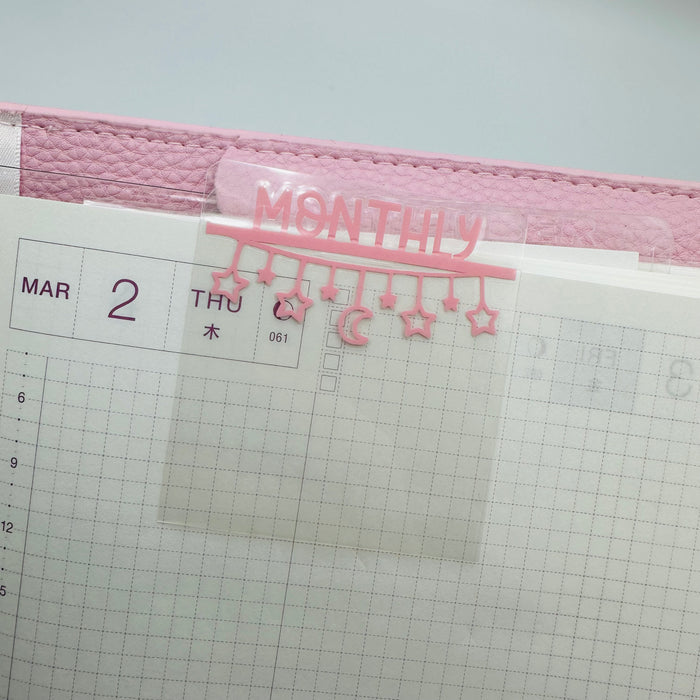Hanging Stars Mini Tab Planner Dividers - TOP TABS