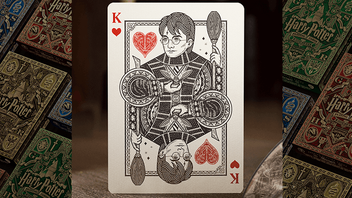 Harry Potter Playing Cards - Gryffindor Playing Cards by Theory11