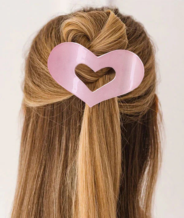 HBCC Heart Beat Flat Claw Clip
