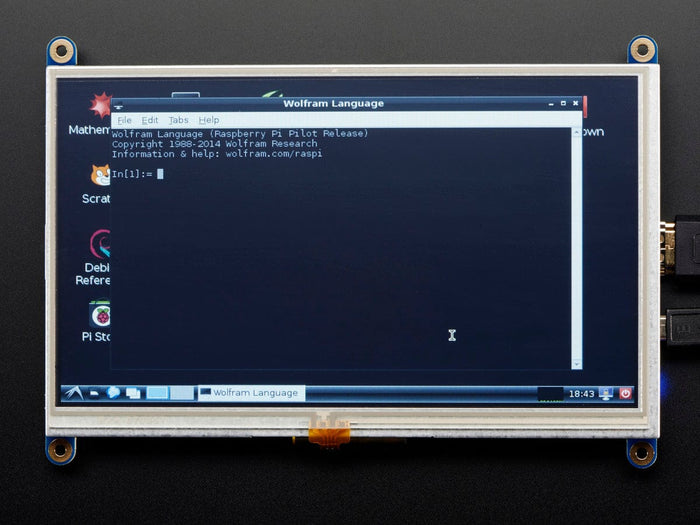 HDMI 7" 800x480 Display Backpack - Without Touch [Discontinued] by Adafruit - The Pi Hut