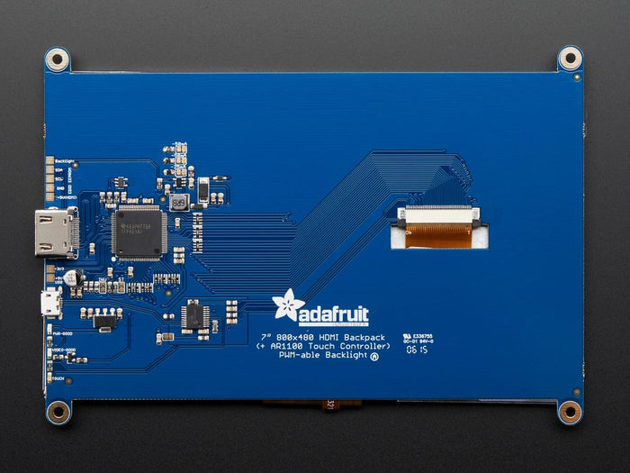 HDMI 7" 800x480 Display Backpack - Without Touch [Discontinued] by Adafruit - The Pi Hut