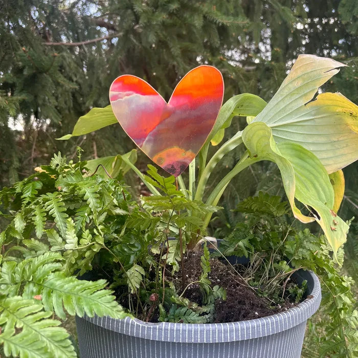 Heart Copper Pot Stake