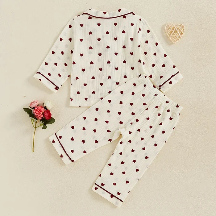 HEARTS Muslin Pyjamas