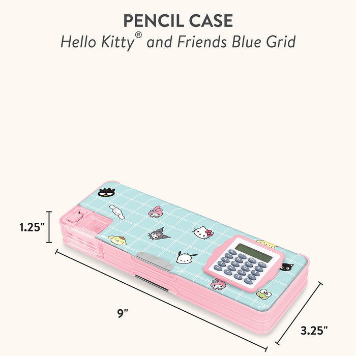 Hello Kitty and Friends x Studio Oh! Blue Grid Pencil Case Pencil Case Studio Oh!
