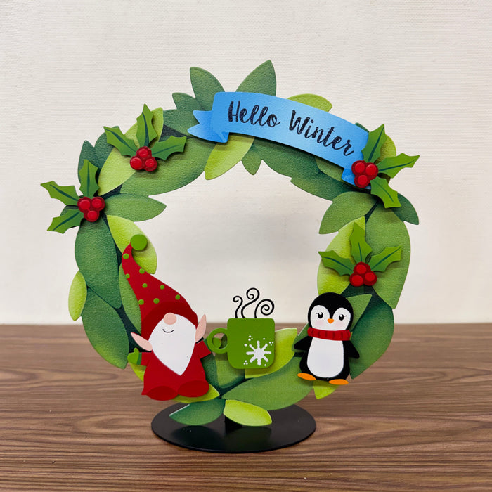"Hello Winter" Banner Magnets S/3