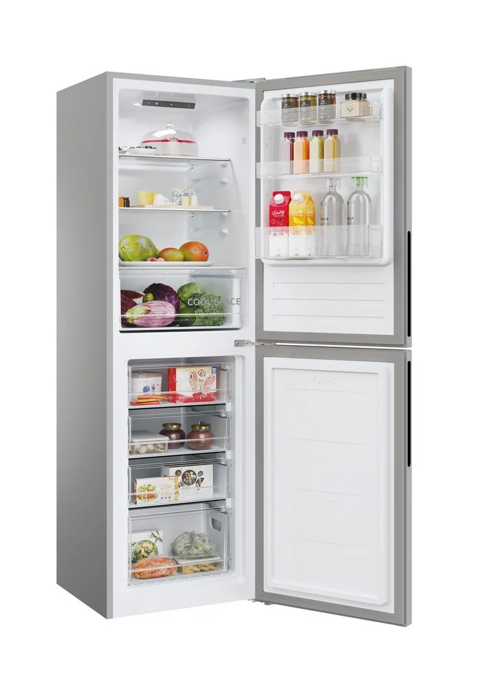 Hoover HVT3CLECKIHS-1 55cm Low Frost Fridge Freezer Silver Silver