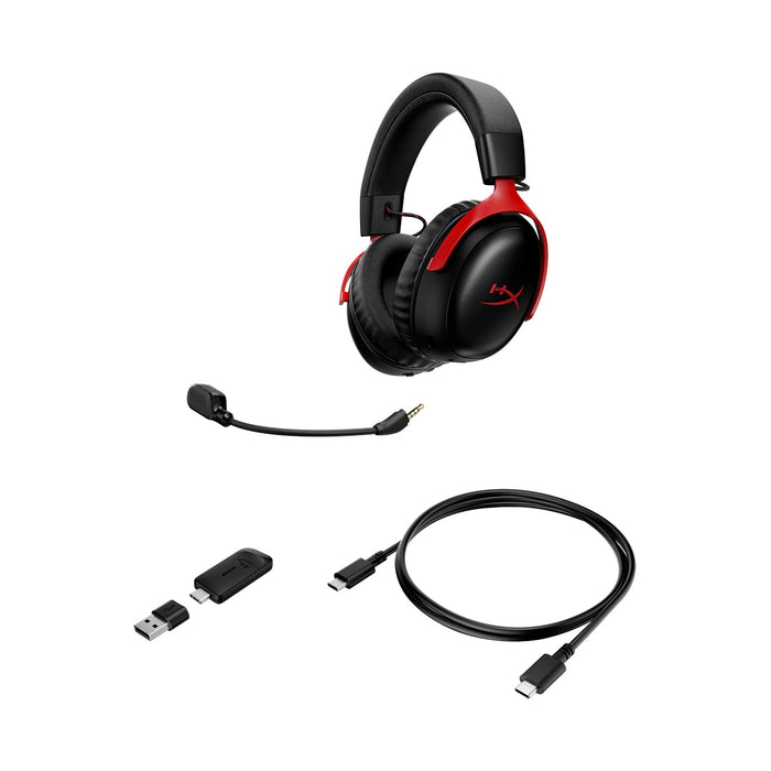 HyperX Cloud III S Wireless Black-Red Gaming Headset | 259-A59Z0AA