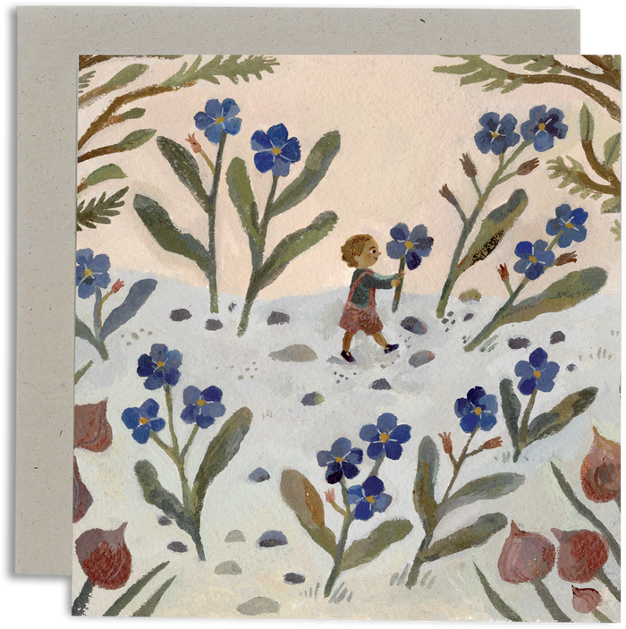 In the Forget-me-nots card