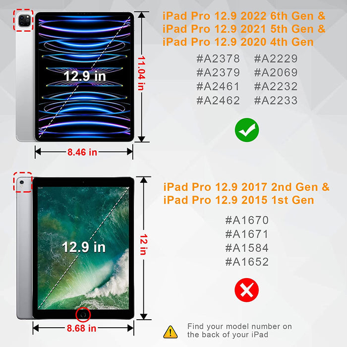 iPad Pro 12.9 Inch 6th/5th Gen 2022/2021 Multiple Angle Case | Fintie