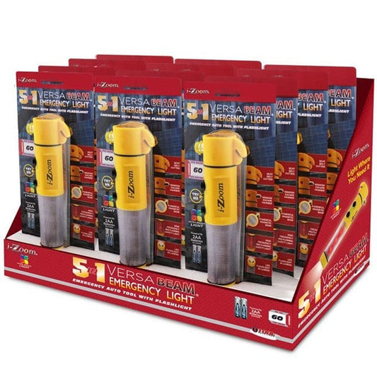 IZOOM 5IN1 AUTO EMERGENCY MULTITOOL W/FLASHLIGHT - FL51012 MEGA