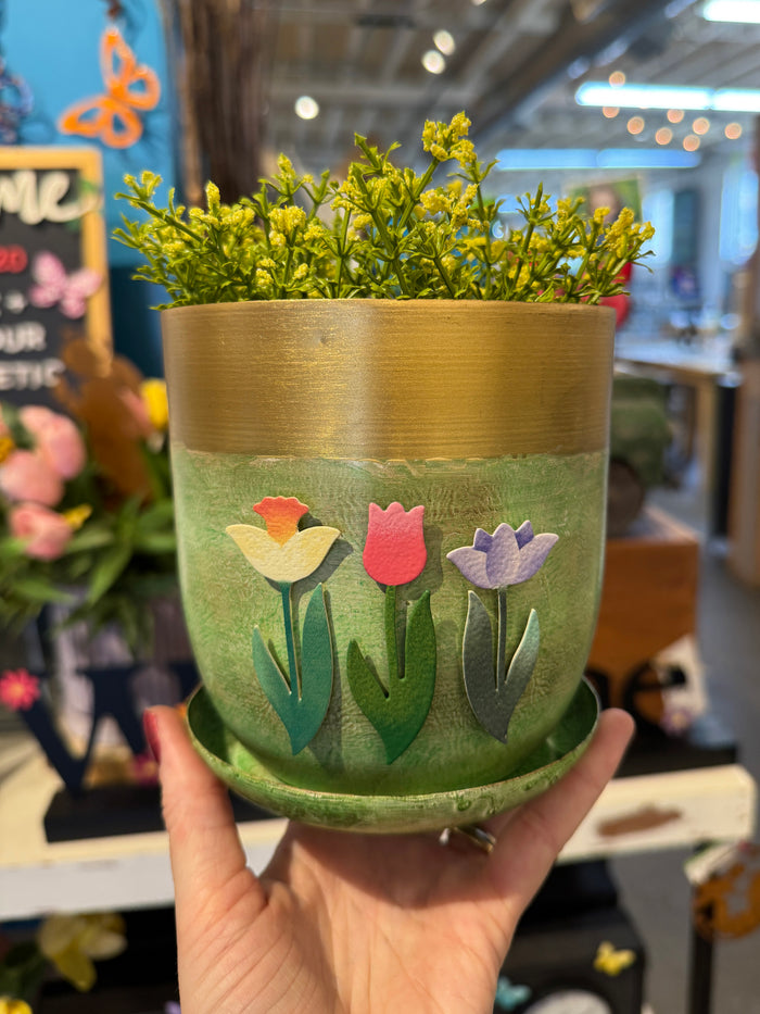 Joe Metal Pot With Drainage Hole (2 sizes)